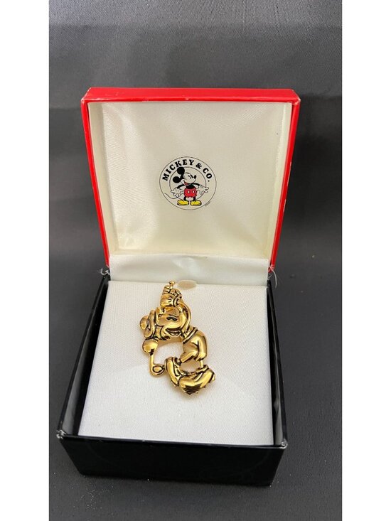 Mickey & Co. Jewelry - Mickey & Co. Gold-Plated Goofy Pin Brooch With Original Box